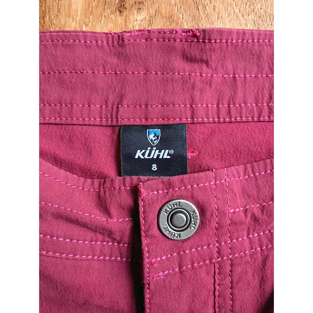 Kuhl Cargo Shorts 8 Burgundy - Picture 7 of 12